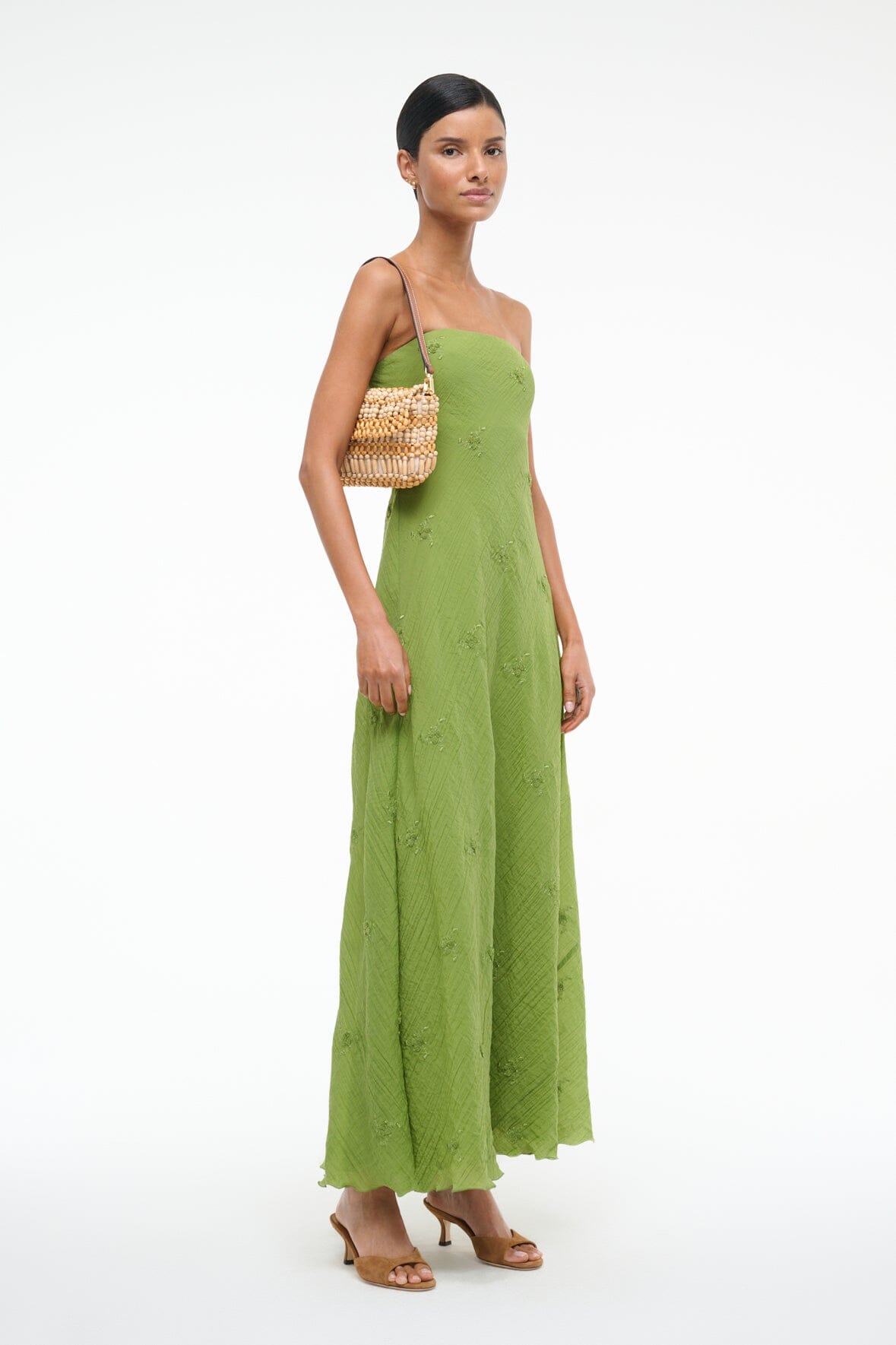 STAUD Clothing|Dresses Cassie Dress Garden Green