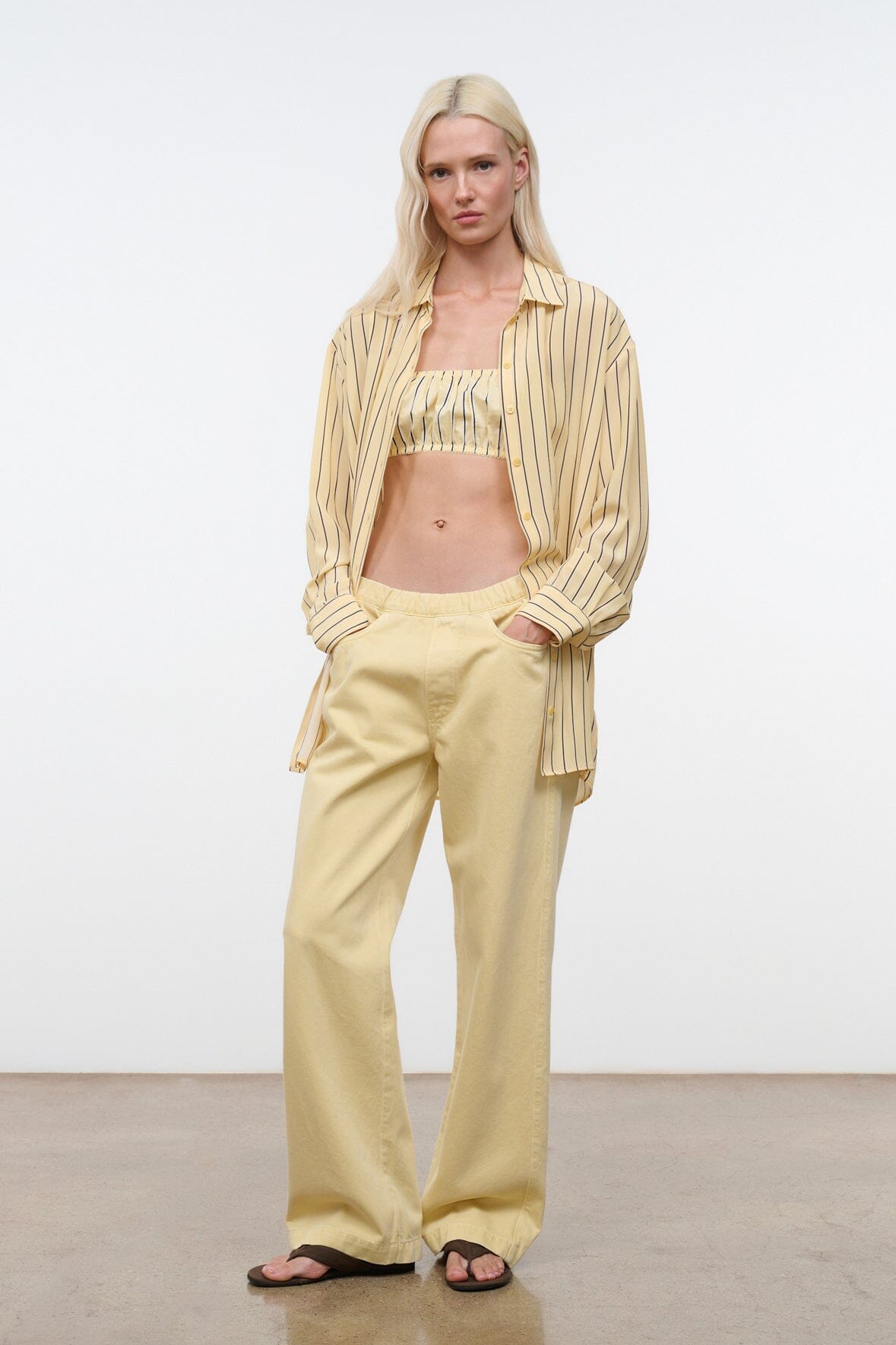 STAUD Clothing Noah Jean Butter