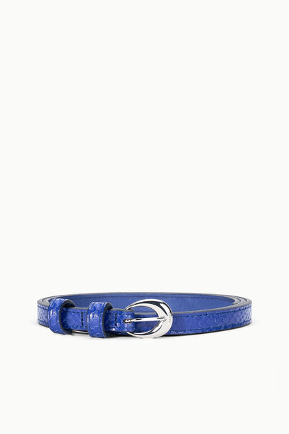 STAUD New In|Accessories Slim Moon Buckle Belt - 13mm Cobalt
