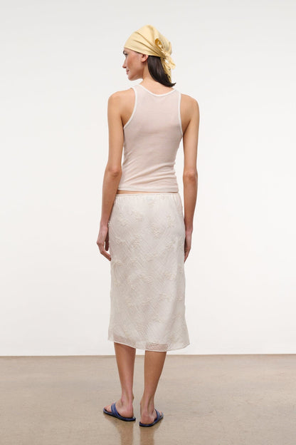 STAUD Clothing|Dresses Lucia Skirt White