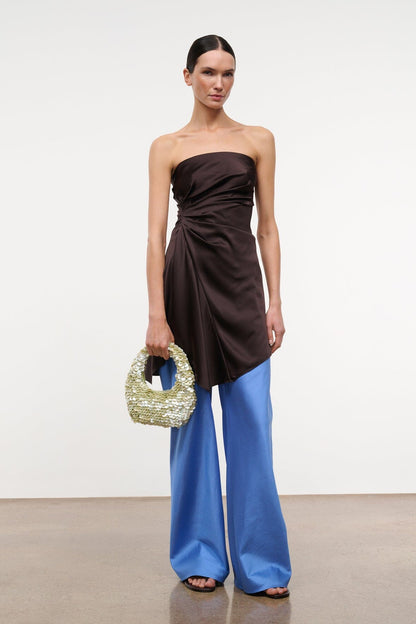 STAUD Dresses|Clothing|New In Adriana Silk Dress Earth