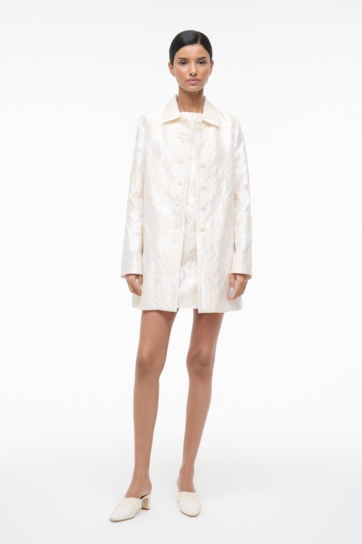 STAUD Dresses|Clothing Mimi Dress Botanica Ivory