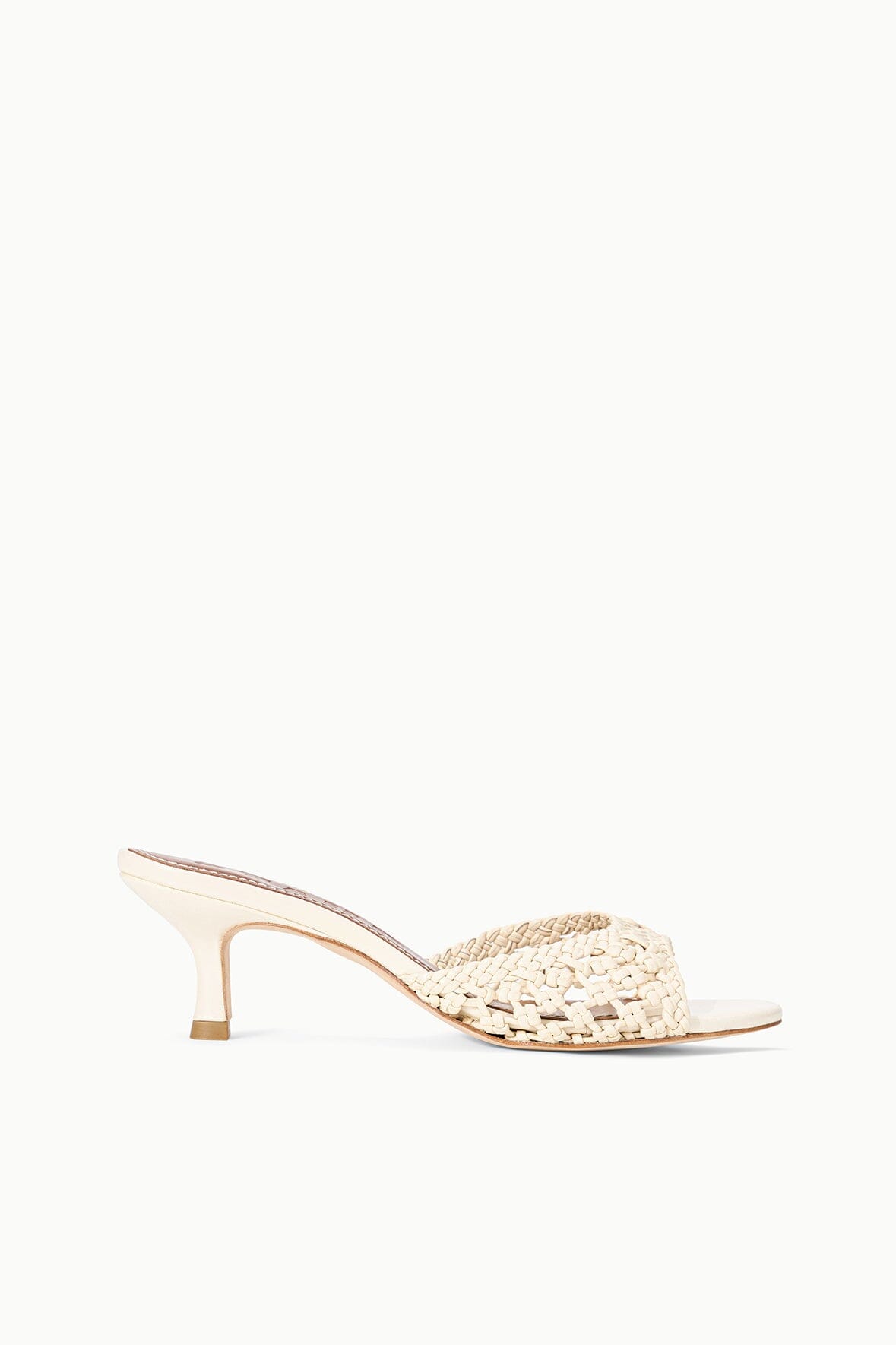 STAUD Shoes Brigitte Leather Mule Cream