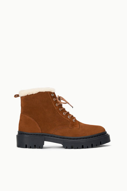 STAUD Shoes Henry Combat Boot Tabac Suede