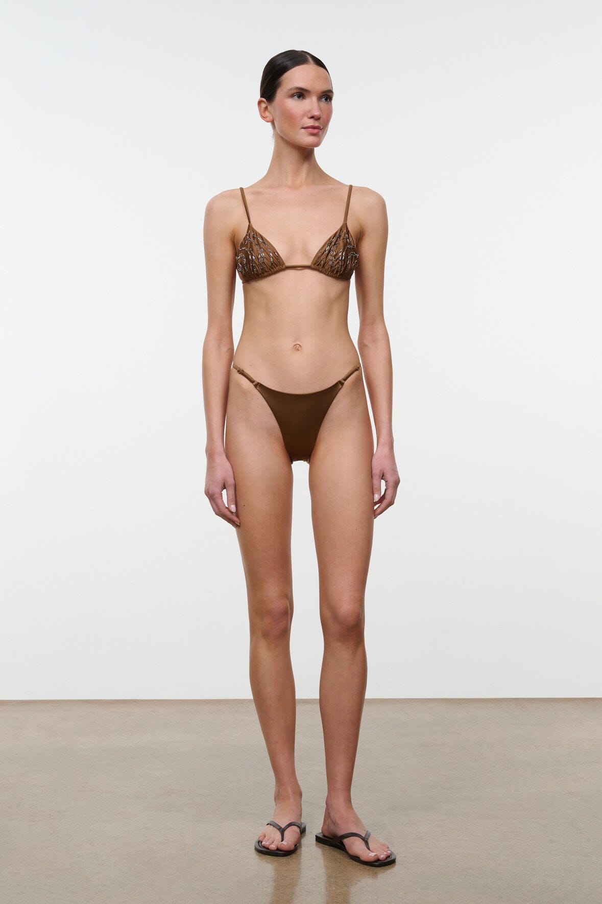 STAUD Sale Alexis Bikini Top Bronze