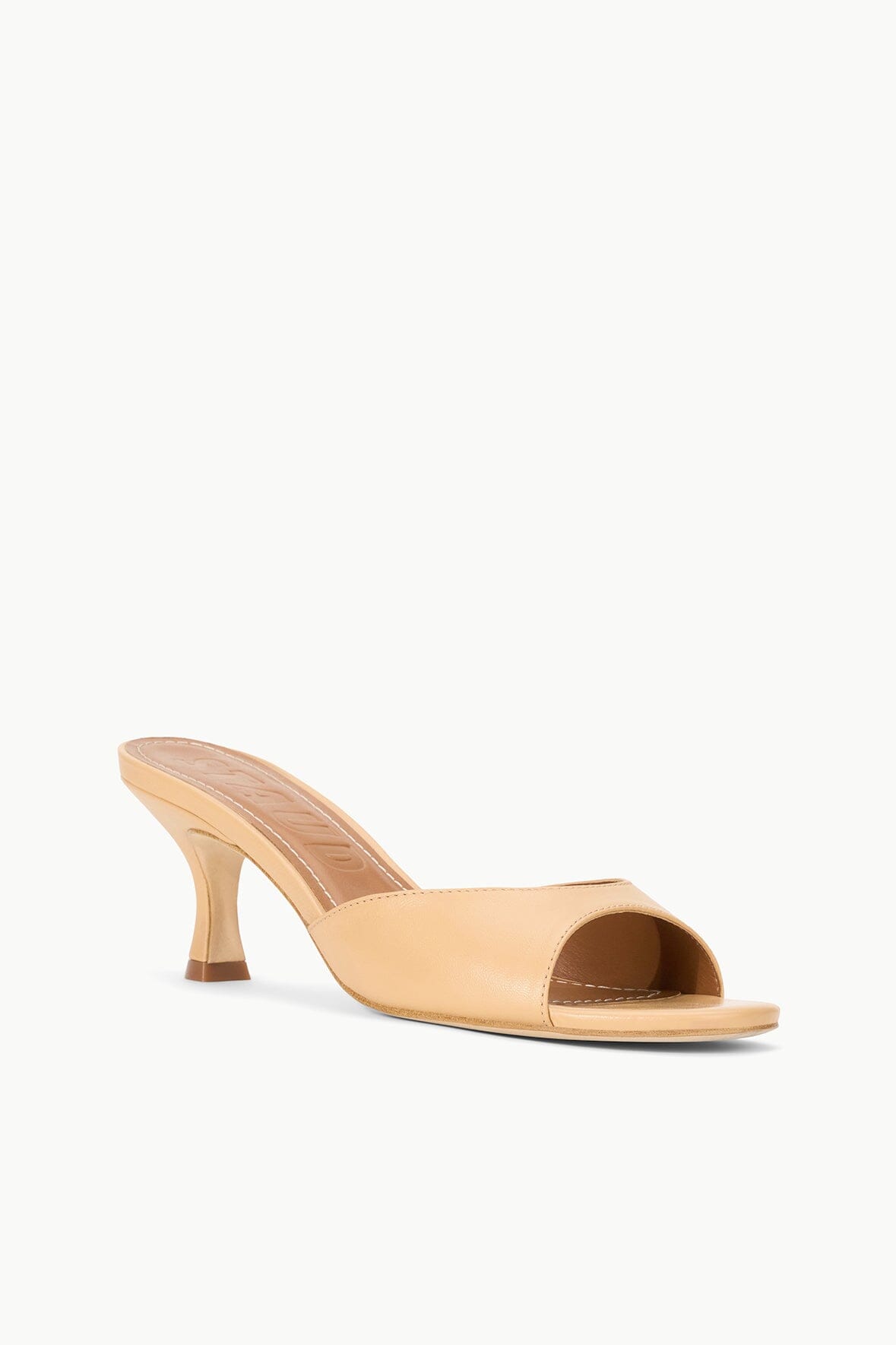 STAUD Shoes Brigitte Leather Mule Porcini