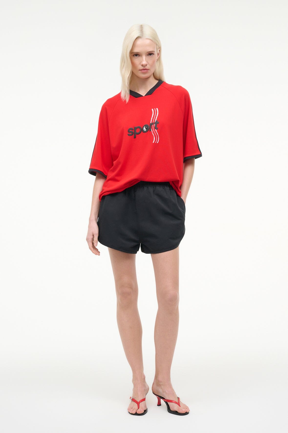 STAUD Sale Anchor Short Black