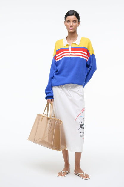 STAUD Sale Sail Top Royal Multi Stripe